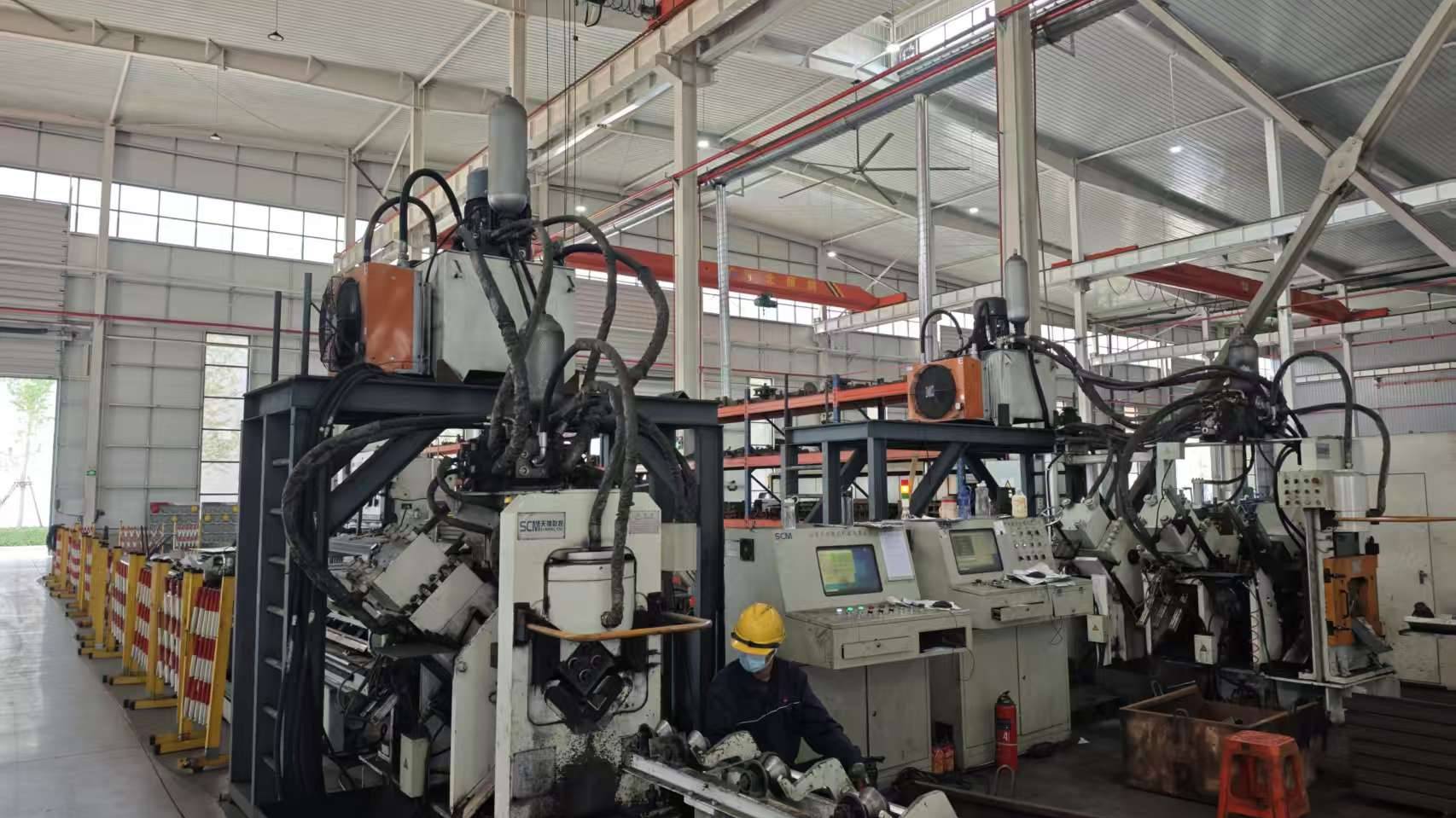 Automatic angle steel production line at EGA Electric intelligent manufacturing facility