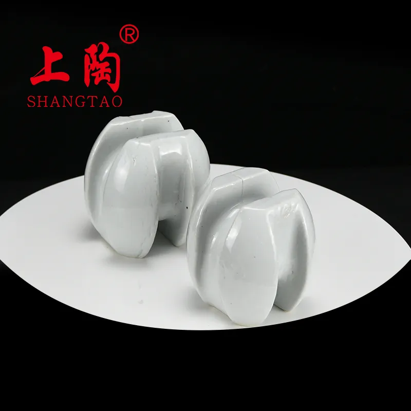 Aisladores eléctricos de cerámica de porcelana para cercas eléctricas de baja tensión
