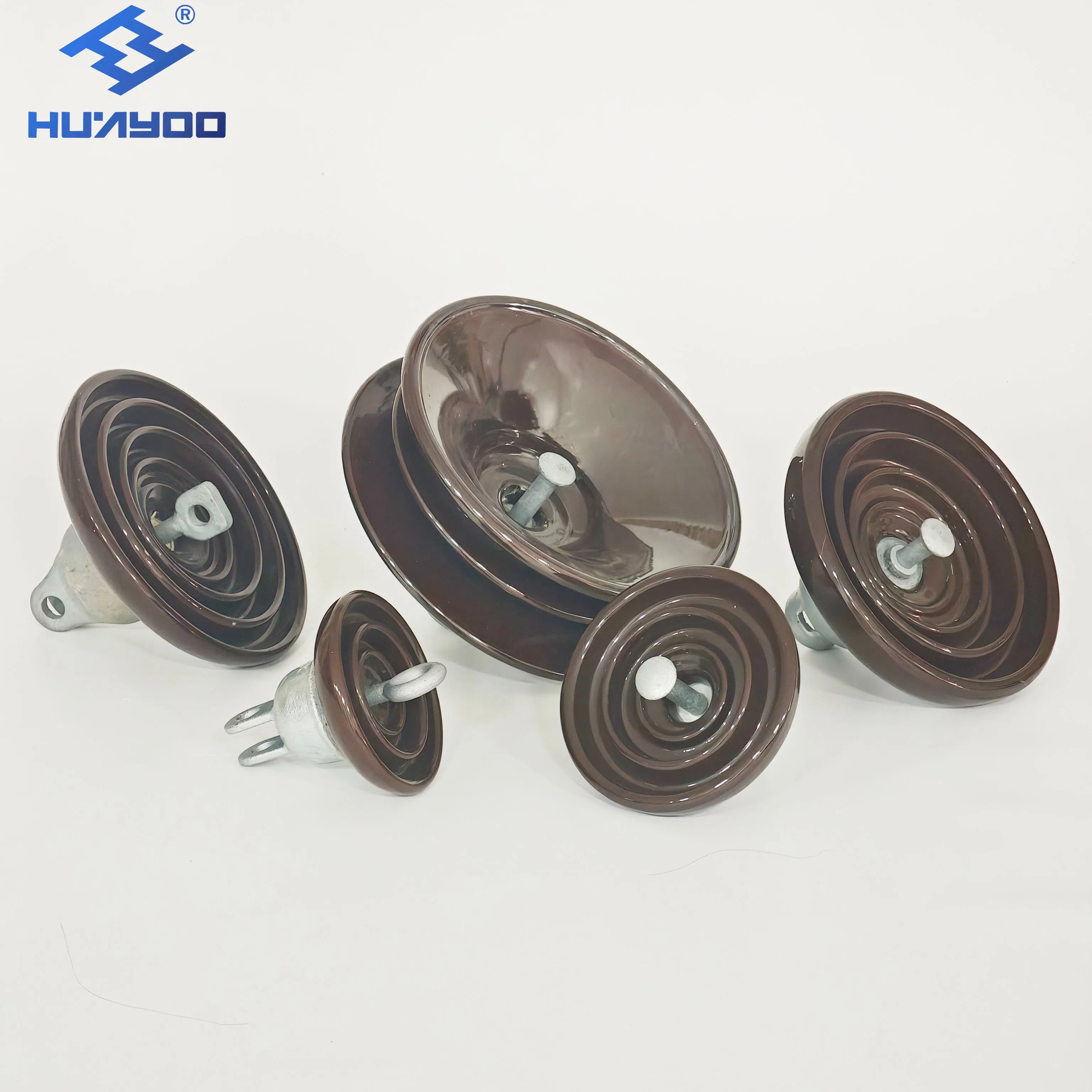 Huayoo High Quality ANSI 52-3 Porcelain Disc Suspension Insulator for Power Lines