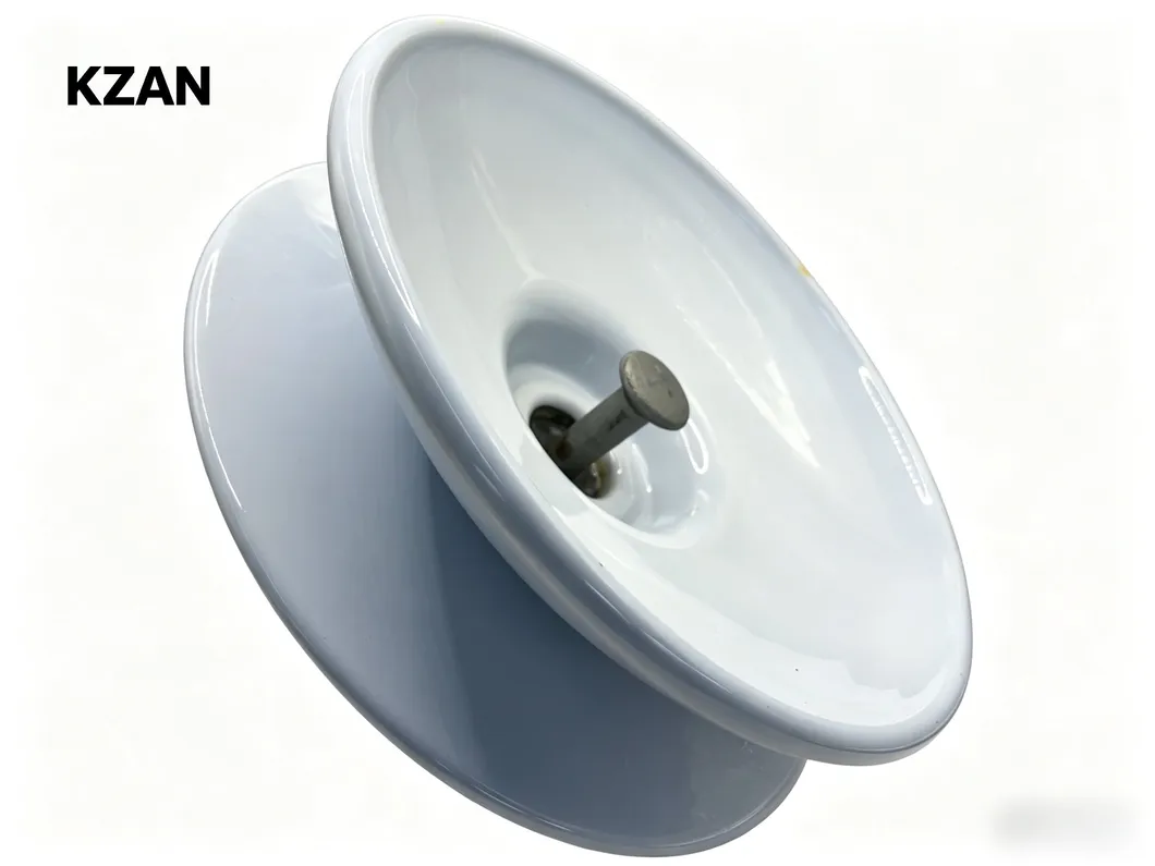 120kN Aislador de Suspensión de Porcelana con Esmalte Blanco Doble U120bld Tipo de Tapa y Pasador para Líneas de Transmisión de Alta Tensión