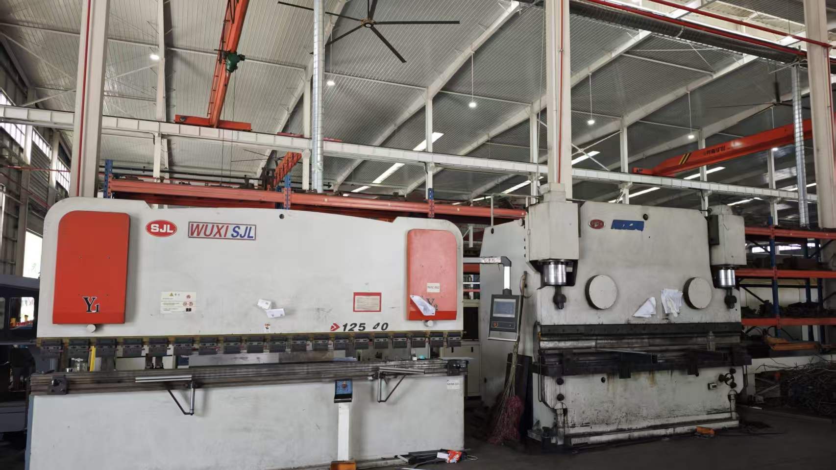 Metal bending process at EGA Electric manufacturing facility