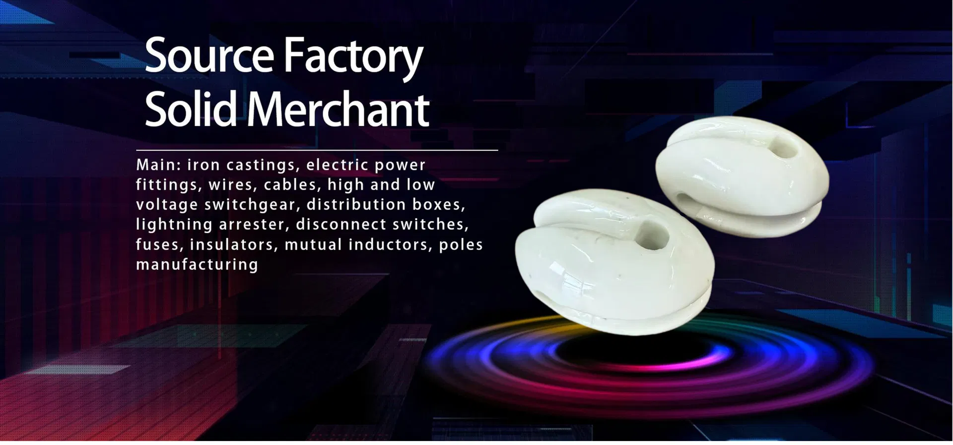 Aislador de Huevo de Cerámica Vidriada Aislador de Porcelana de Baja Tensión