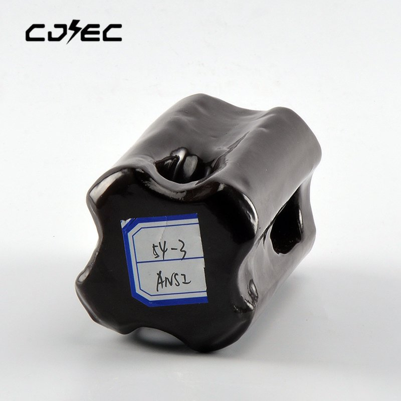 54-2 Serie 11kv/33kv Aislador de porcelana ANSI, aislador de cerámica para tensores, accesorios para postes de equipos eléctricos