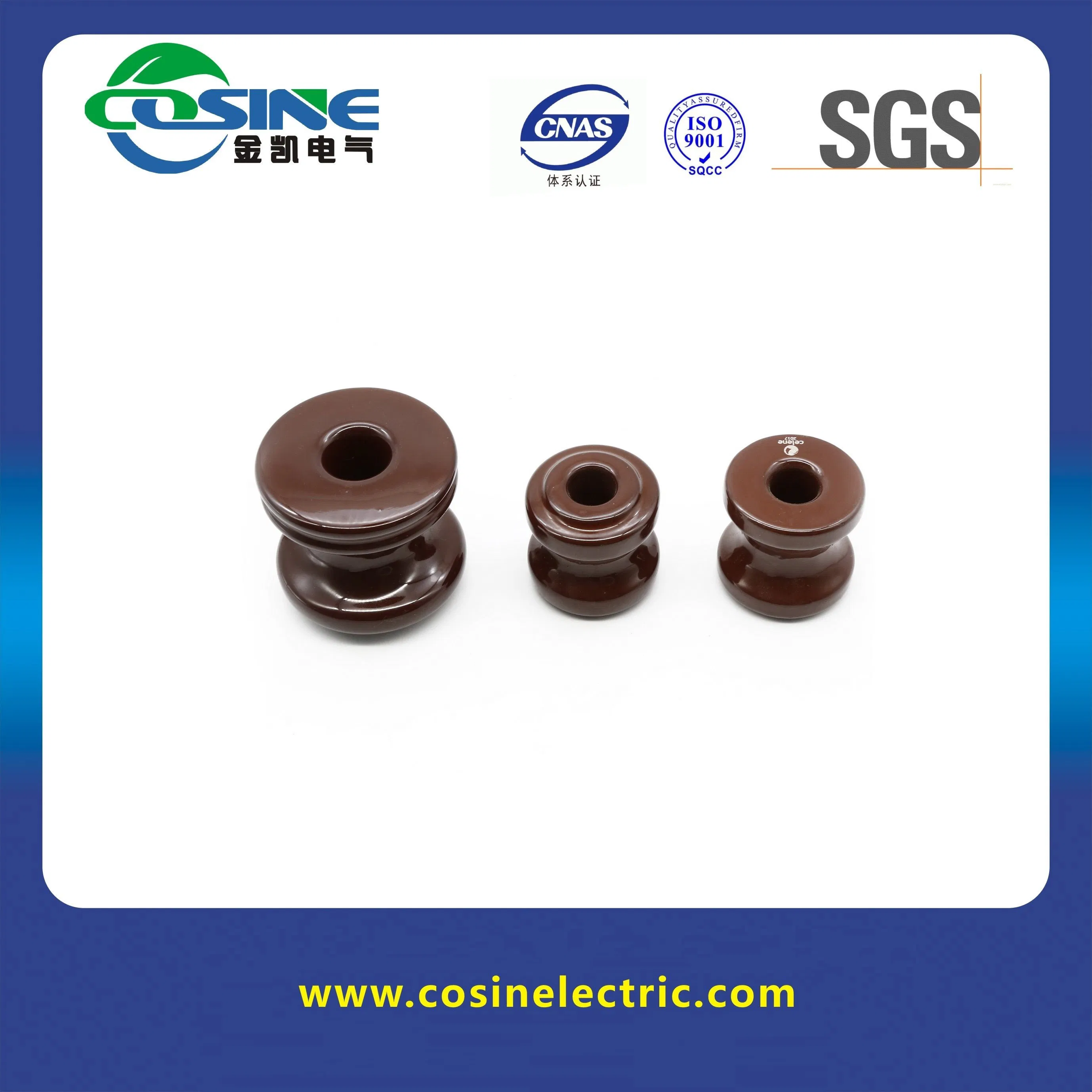 ANSI 53-3/53-4 Aisladores de porcelana cerámica de tipo spool