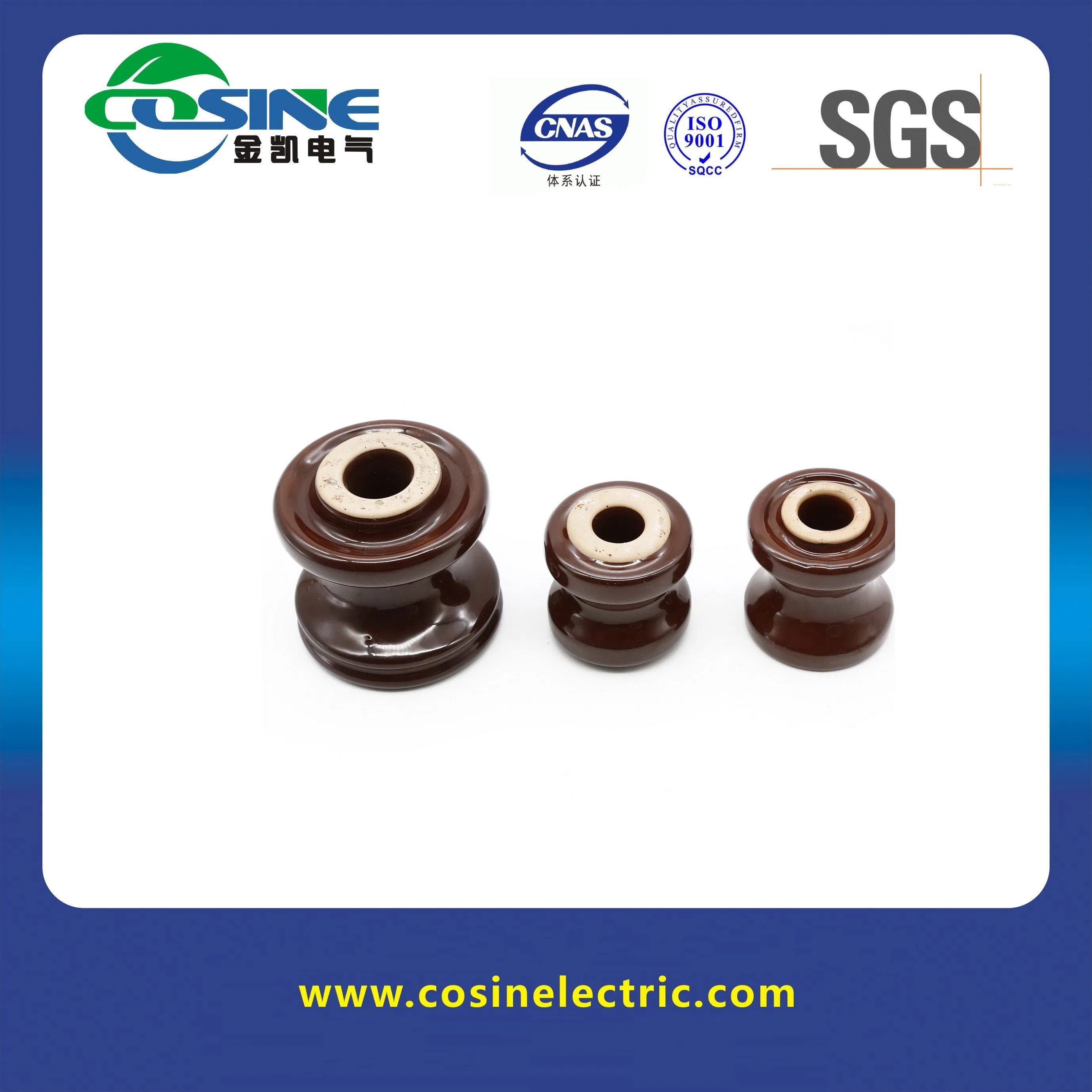 ANSI 53-3/53-4 Aisladores de porcelana cerámica de tipo spool