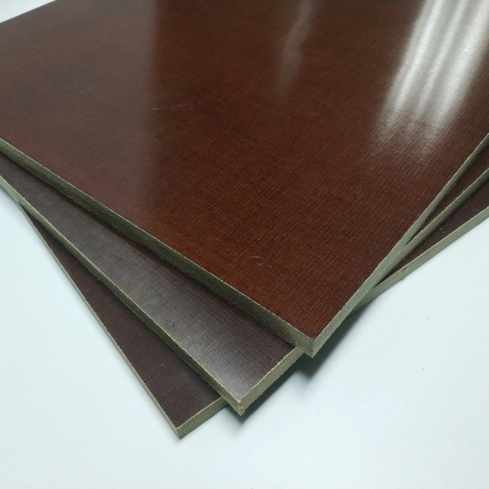 Hoja de bakelita marrón y naranja aislante de laminado fenólico con tela para aparatos electrónicos