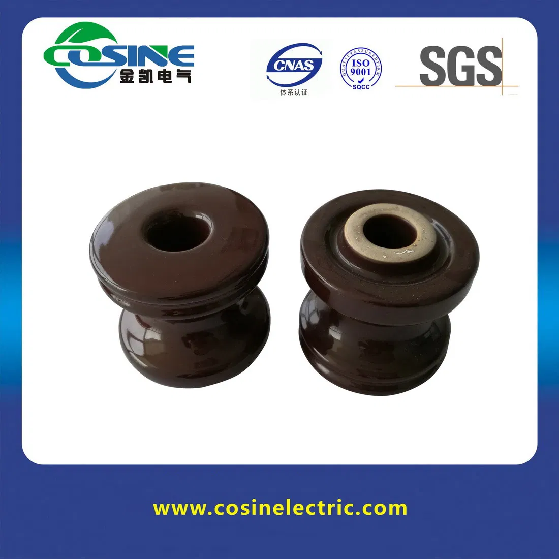 ANSI 53-3/53-4 Aisladores de porcelana cerámica de tipo spool