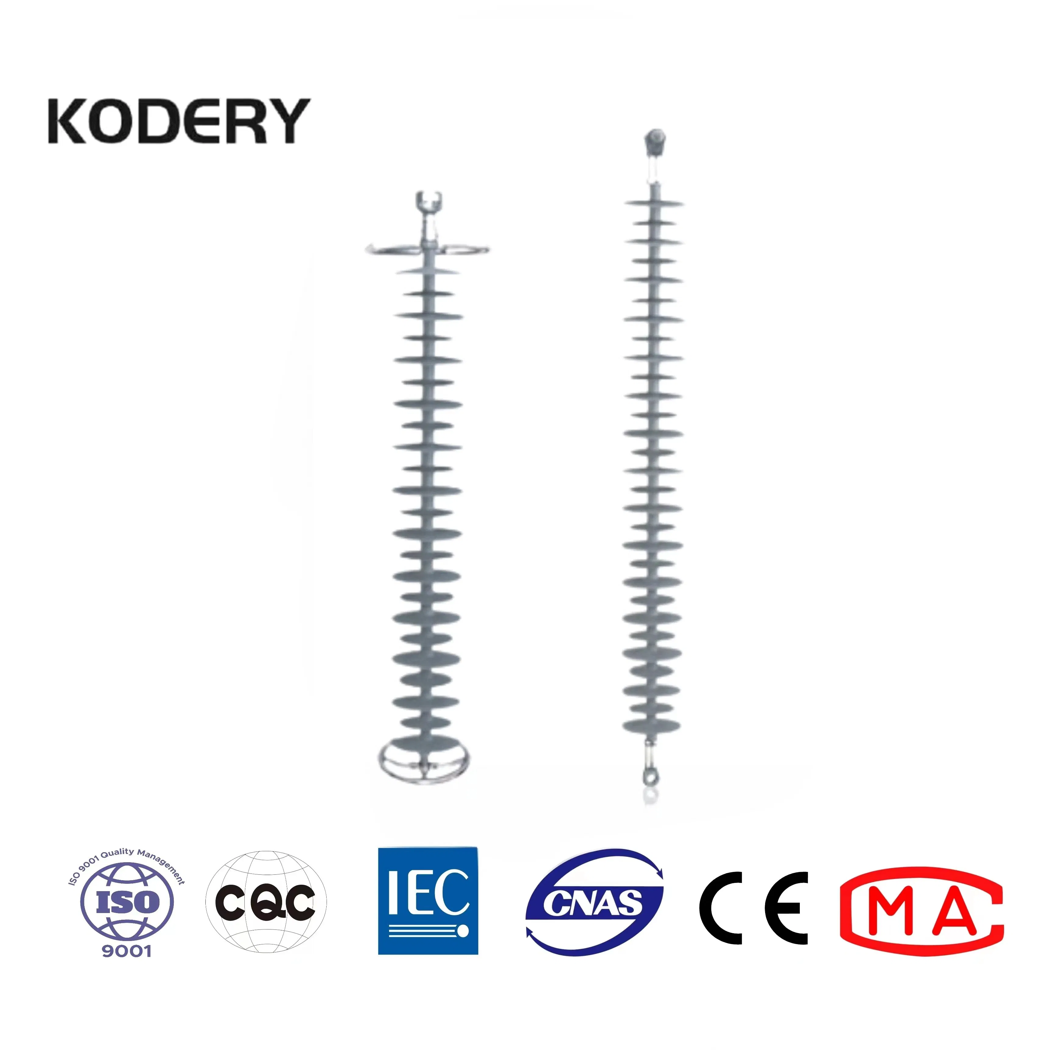 Kodery 15kv Aislador de Porcelana Aislador Cerámico Poste de Línea Pin Varilla Larga 11kv 22kv 33kv 5kn 10kn 12kn ANSI 57-1 57-3 57-4 Alta Tensión Línea Aérea