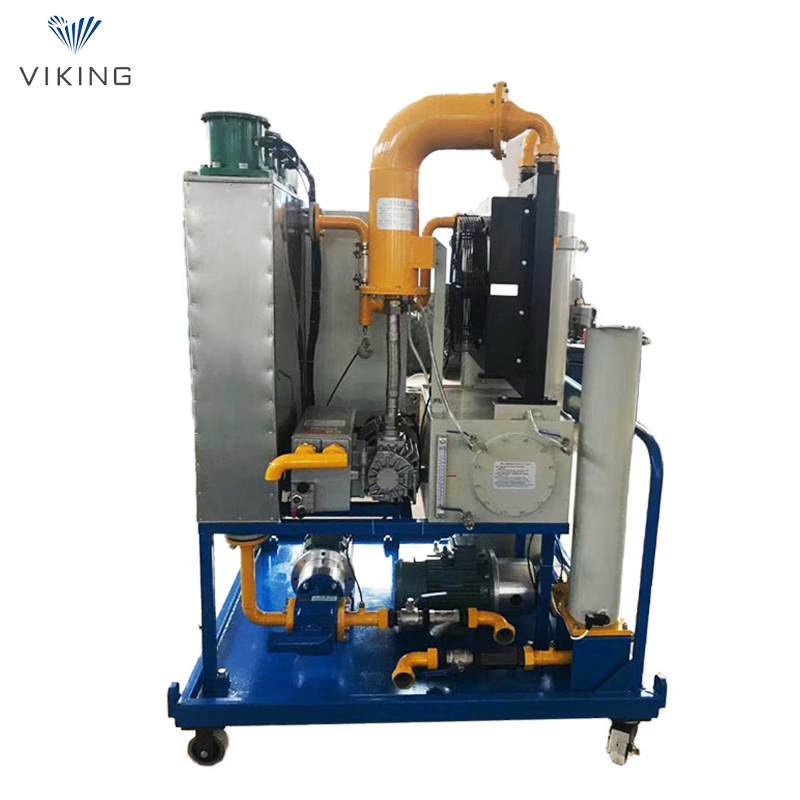 Aparato de purificación de aceite de transformador de alta vacuidad de doble etapa para aceite lubricante e hidráulico