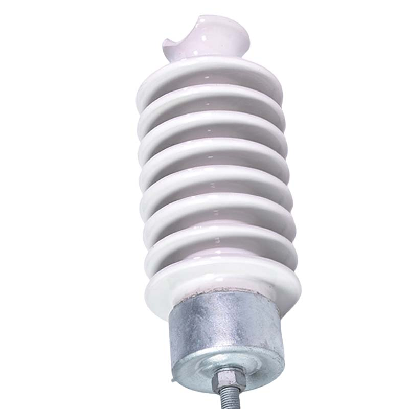 12.5kN 45kv Aislador de línea de porcelana para líneas de transmisión eléctrica ANSI 57-3