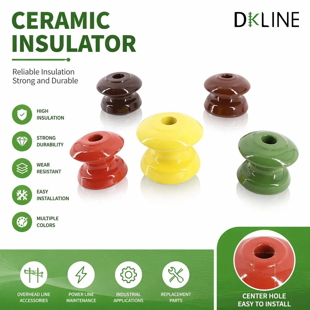 Disponibles insuladores de porcelana en bobina OEM ODM para soluciones completas de soporte de líneas aéreas