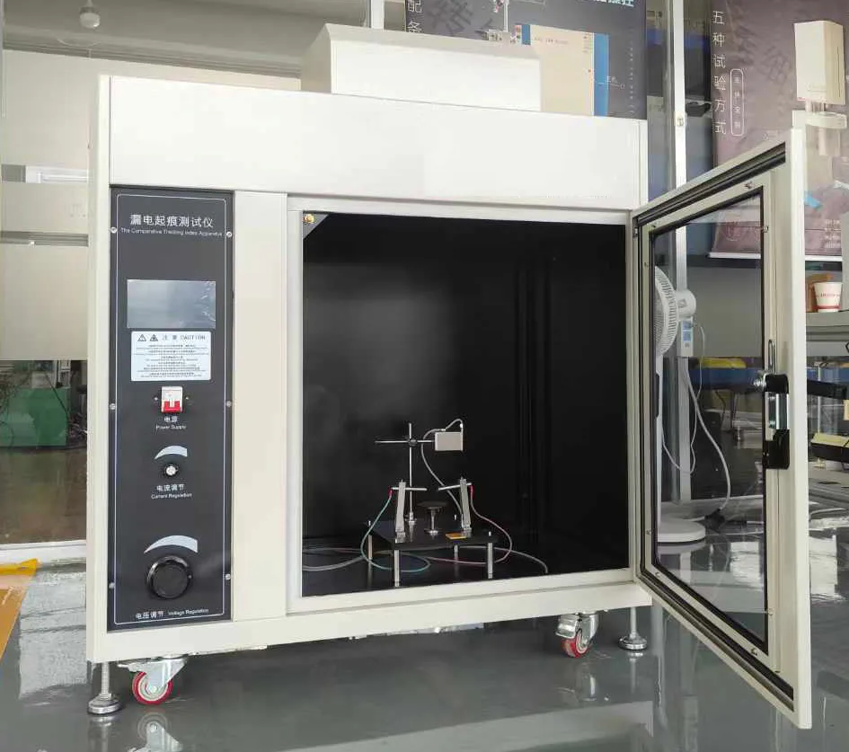 Aparato de seguimiento para pruebas de rendimiento de materiales aislantes IEC 60112
