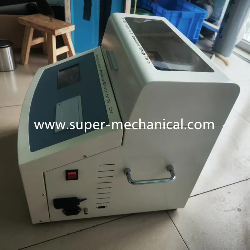 Kit de prueba de voltaje de ruptura automático de aceite aislante de China ASTM D1816 D877 medidor de resistencia dieléctrica IEC60156 precio del aparato de Bdv de aceite aislante para transformadores