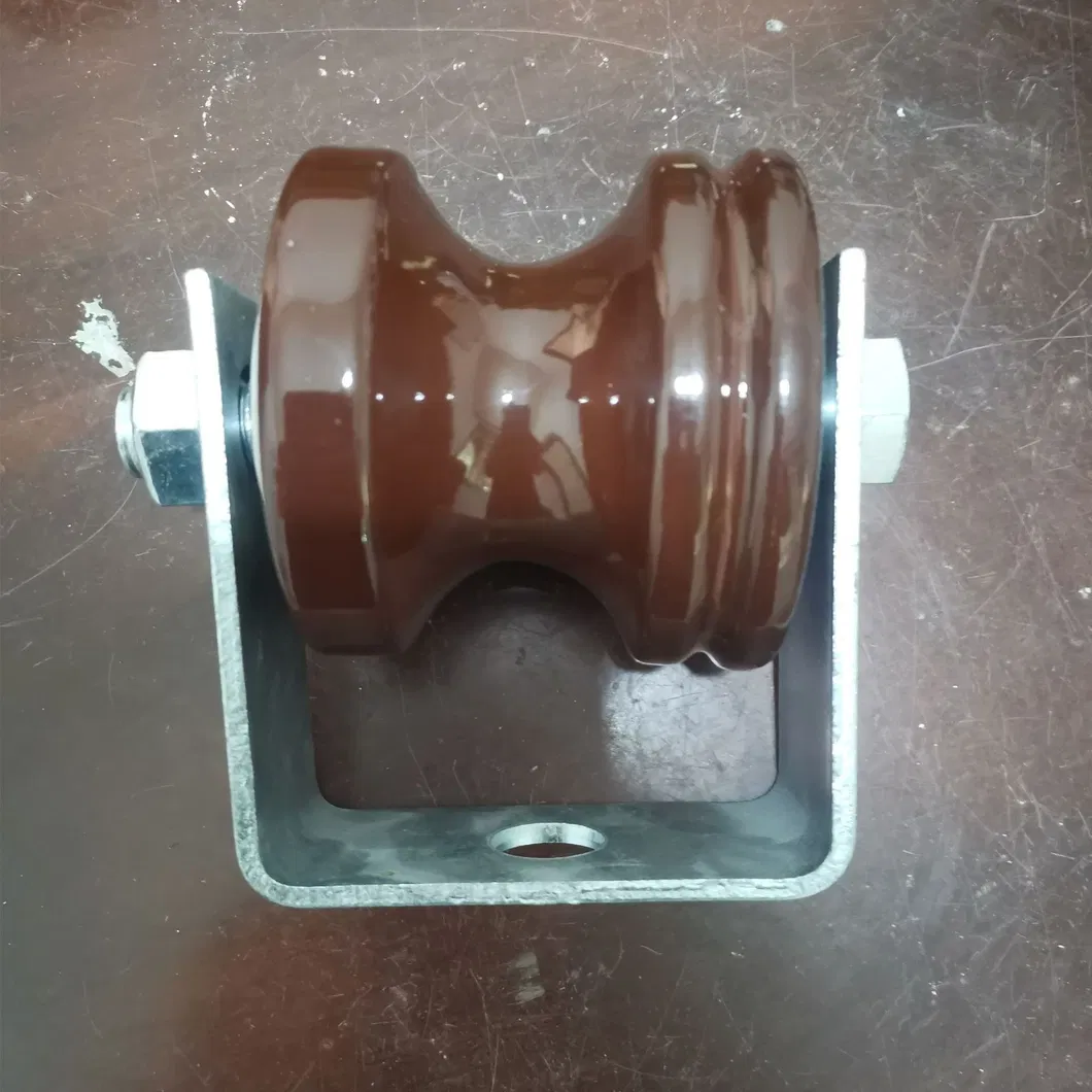 Alta tensión eléctrica OEM de cerámica de porcelana Aislante de carrete
