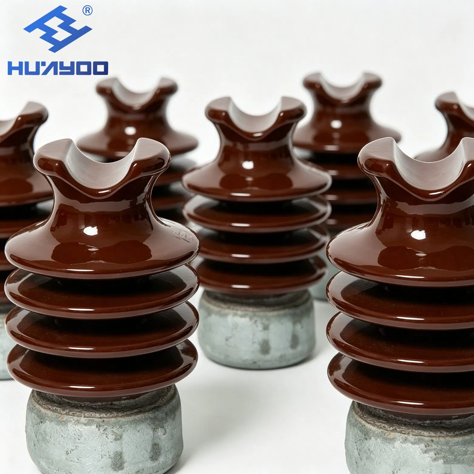 Venta Caliente Huayoo 33kv 356mm Aisladores de Porcelana de Núcleo Sólido
