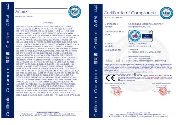 Certificación del Aparato de Pruebas de Acidez