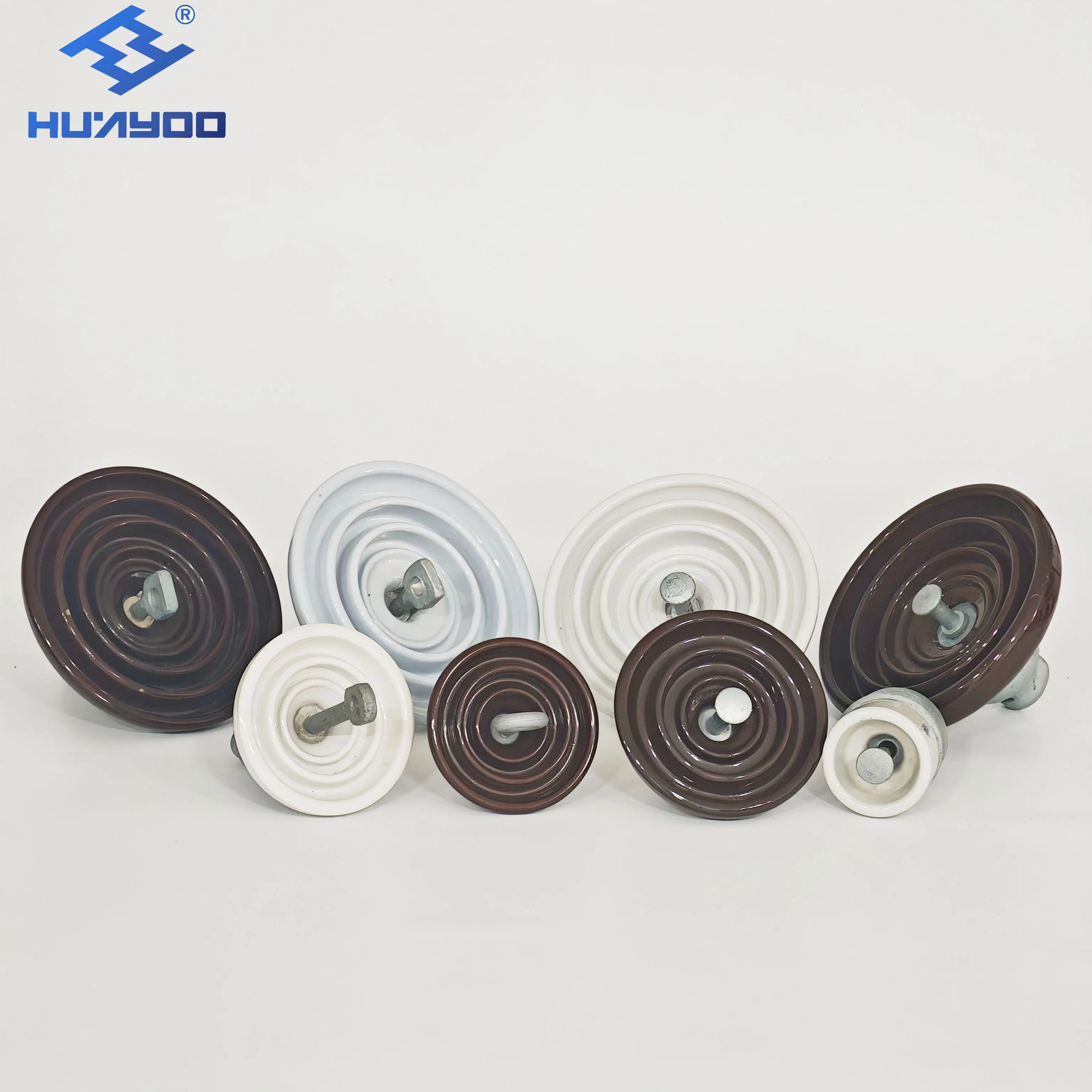Huayoo High Quality ANSI 52-3 Porcelain Disc Suspension Insulator for Power Lines