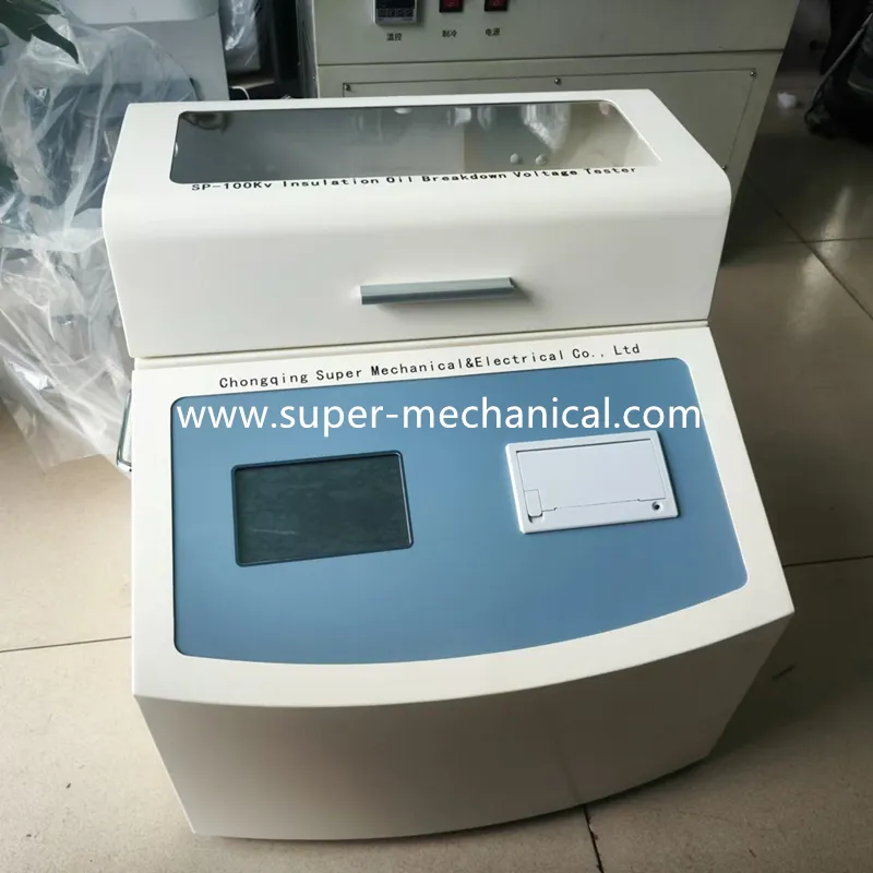 Kit de prueba de voltaje de ruptura automático de aceite aislante de China ASTM D1816 D877 medidor de resistencia dieléctrica IEC60156 precio del aparato de Bdv de aceite aislante para transformadores