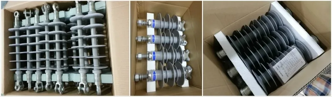Aislador de porcelana y composite de alta tensión poste de línea pin varilla larga
