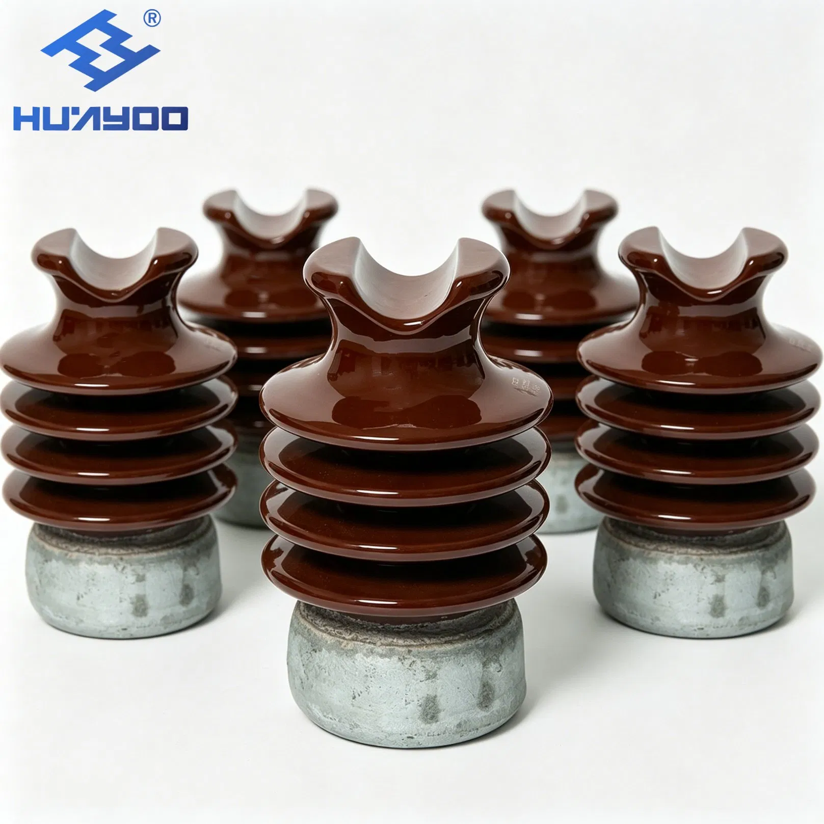 Venta Caliente Huayoo 33kv 356mm Aisladores de Porcelana de Núcleo Sólido