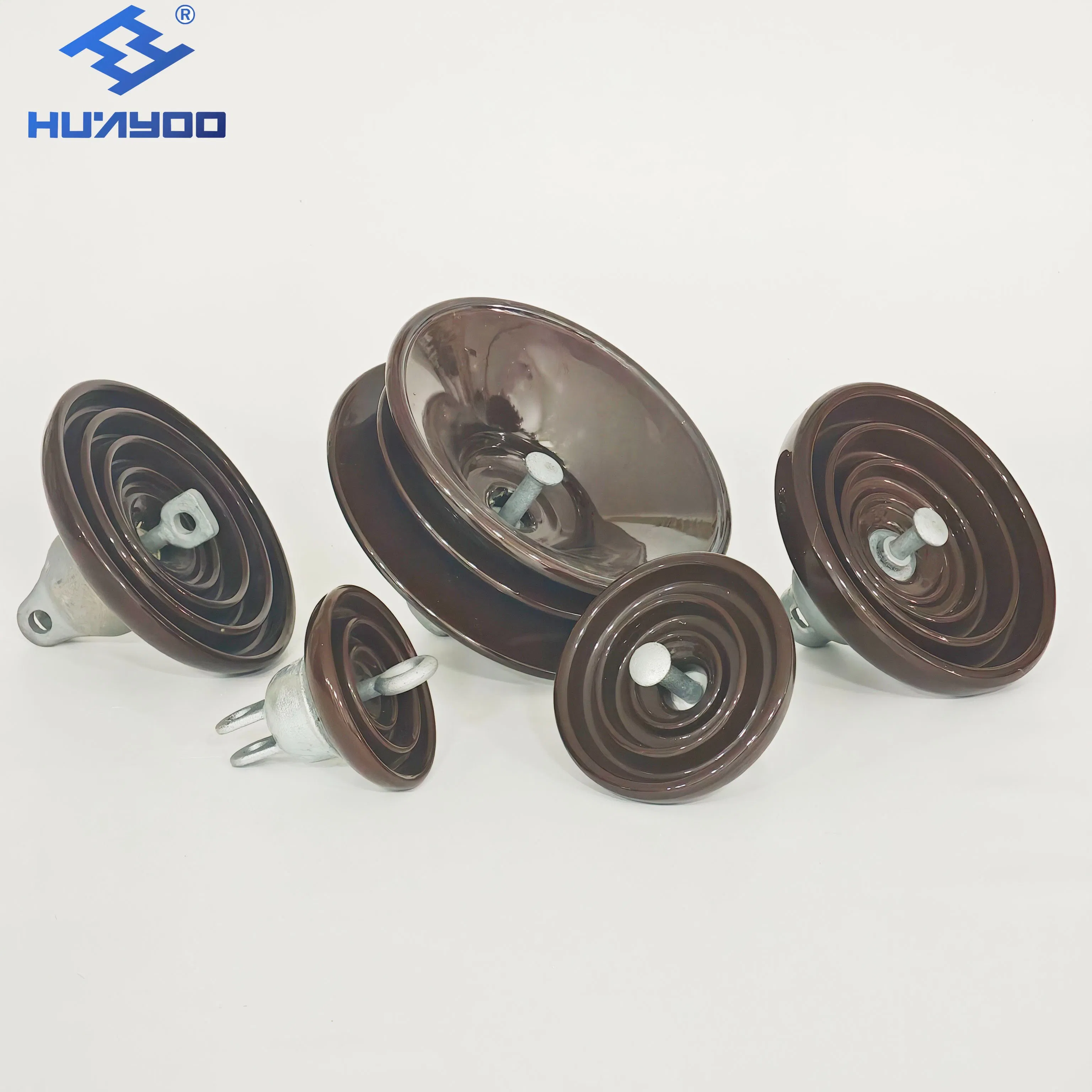 Huayoo High Quality ANSI 52-3 Porcelain Disc Suspension Insulator for Power Lines
