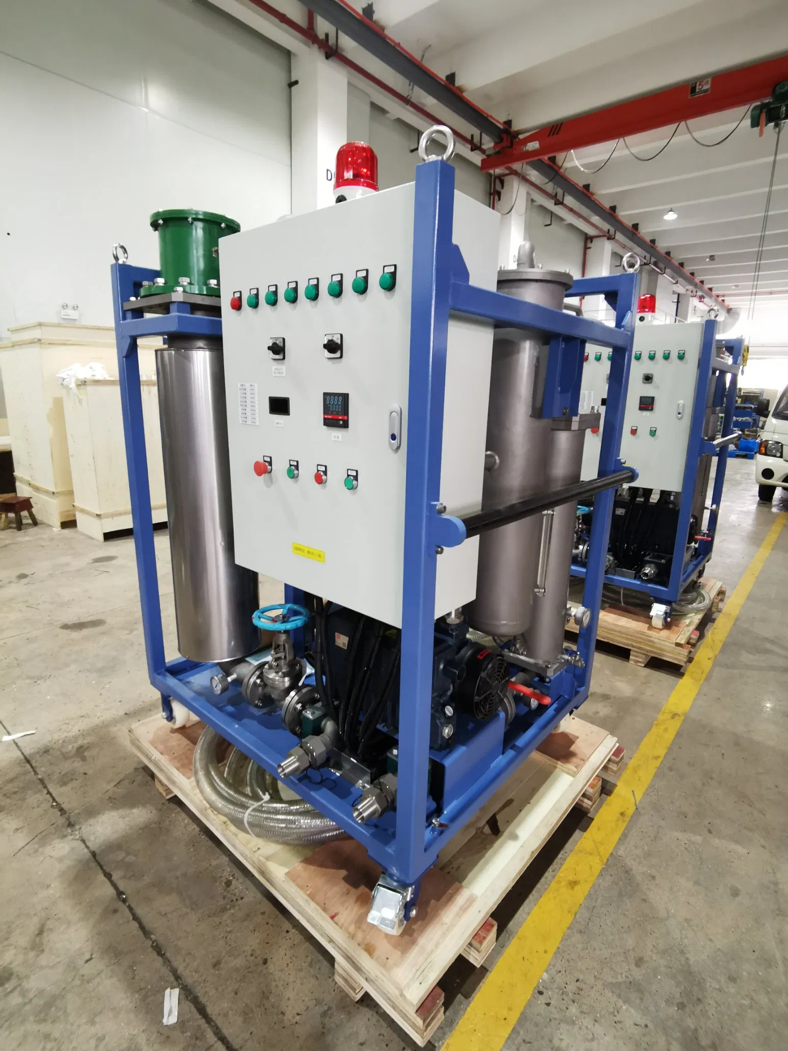 Aparato de purificación de aceite de transformador de alta vacuidad de doble etapa para aceite lubricante e hidráulico