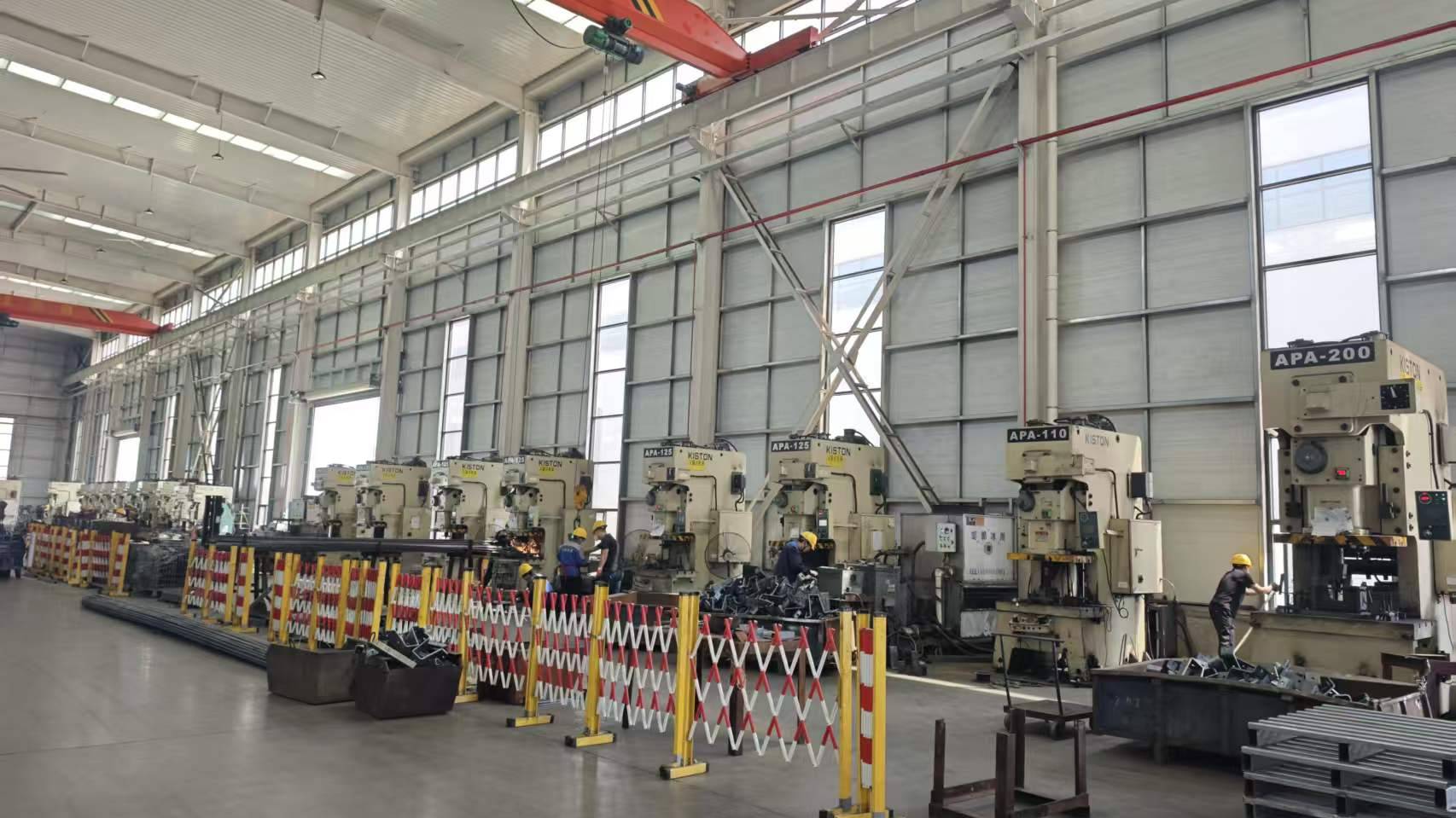 CNC punching machine for automated electrical hardware production at EGA Electric