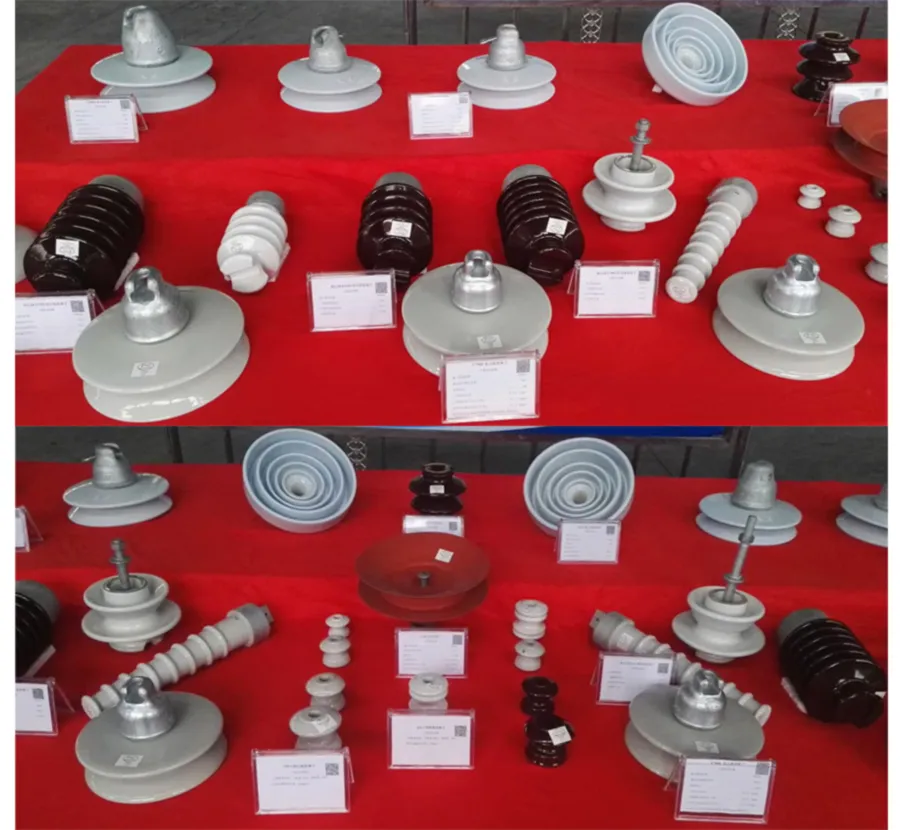Aisladores de porcelana para postes de línea de transmisión ecológicos personalizados 11kv