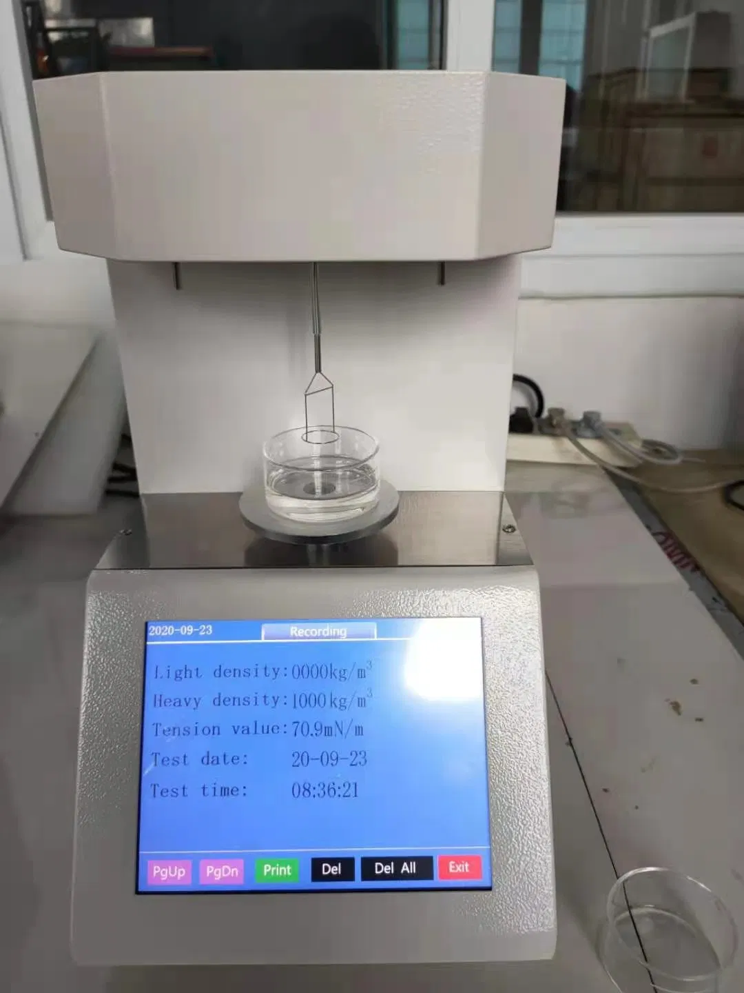 Aparato de Prueba de Tensión Interfacial de Líquido Aislante