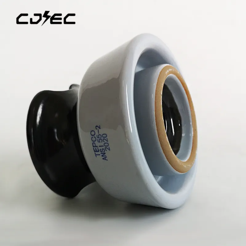 Aislante de cerámica porcelánica ANSI 55-2 de alta calidad para líneas eléctricas