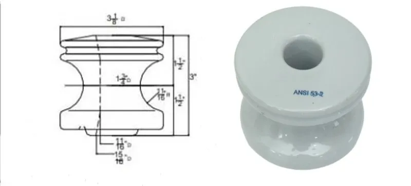 Trusted Porcelain Spool Insulator 53-2 for Distribution Transformers