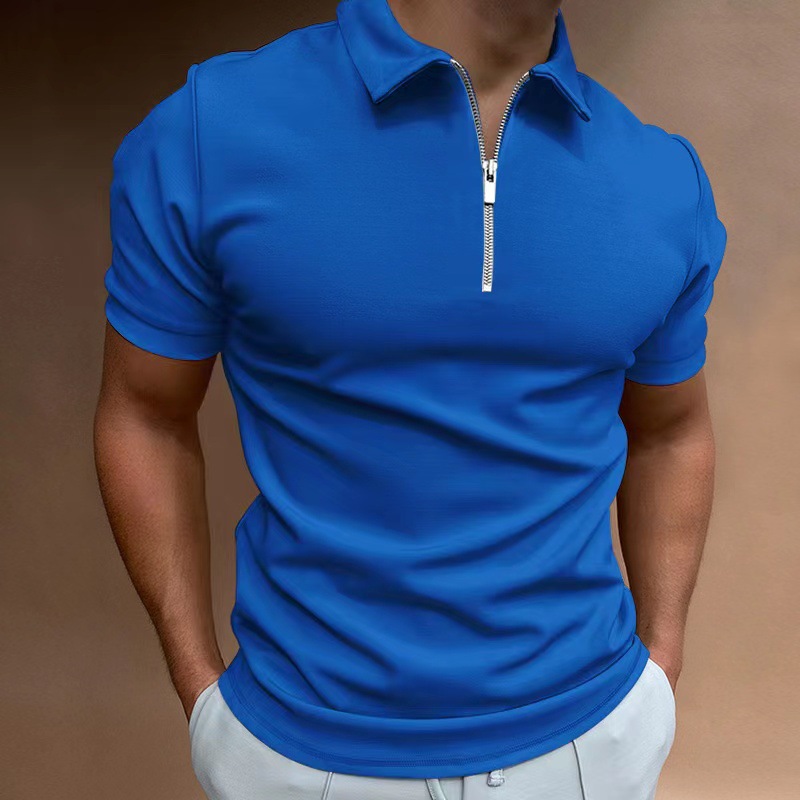Wholesale Custom Men's Solid Pattern Casual Sports Blank White Shirts Custom Multi Colors Basic Polo Golf T-shirts