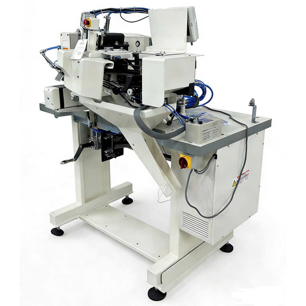 Automatic Programmable 2 Needle Motor Belt Loop Attaching High-Speed Sewing Machine for Jeans Casual Pants Trousers Making