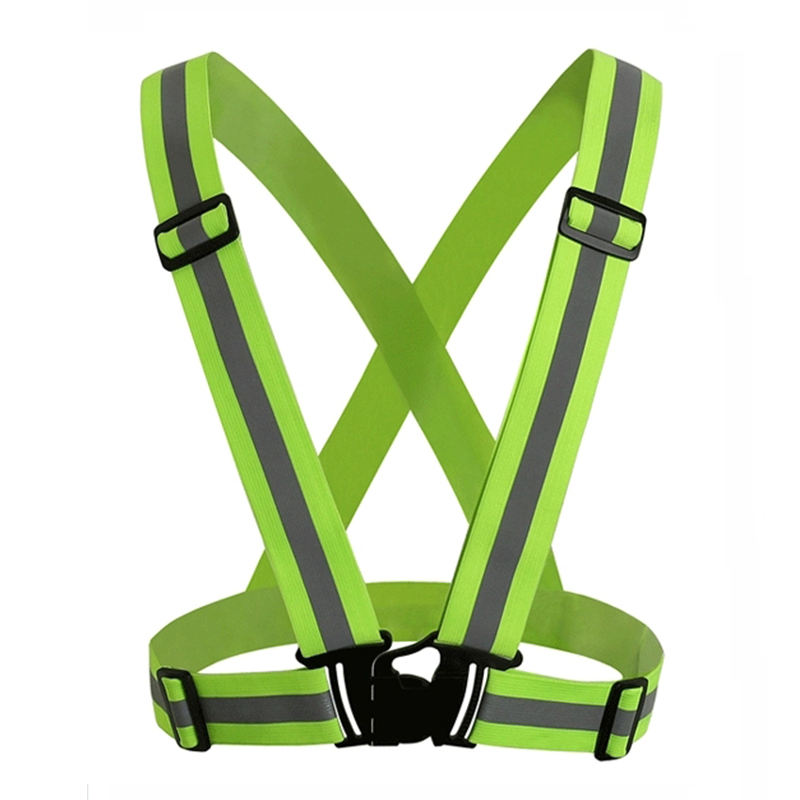 Reflective Material Wholesale Custom High Visibility Outdoor Reflective Safety Clothing Belt Reflective Vest Strap for Warning