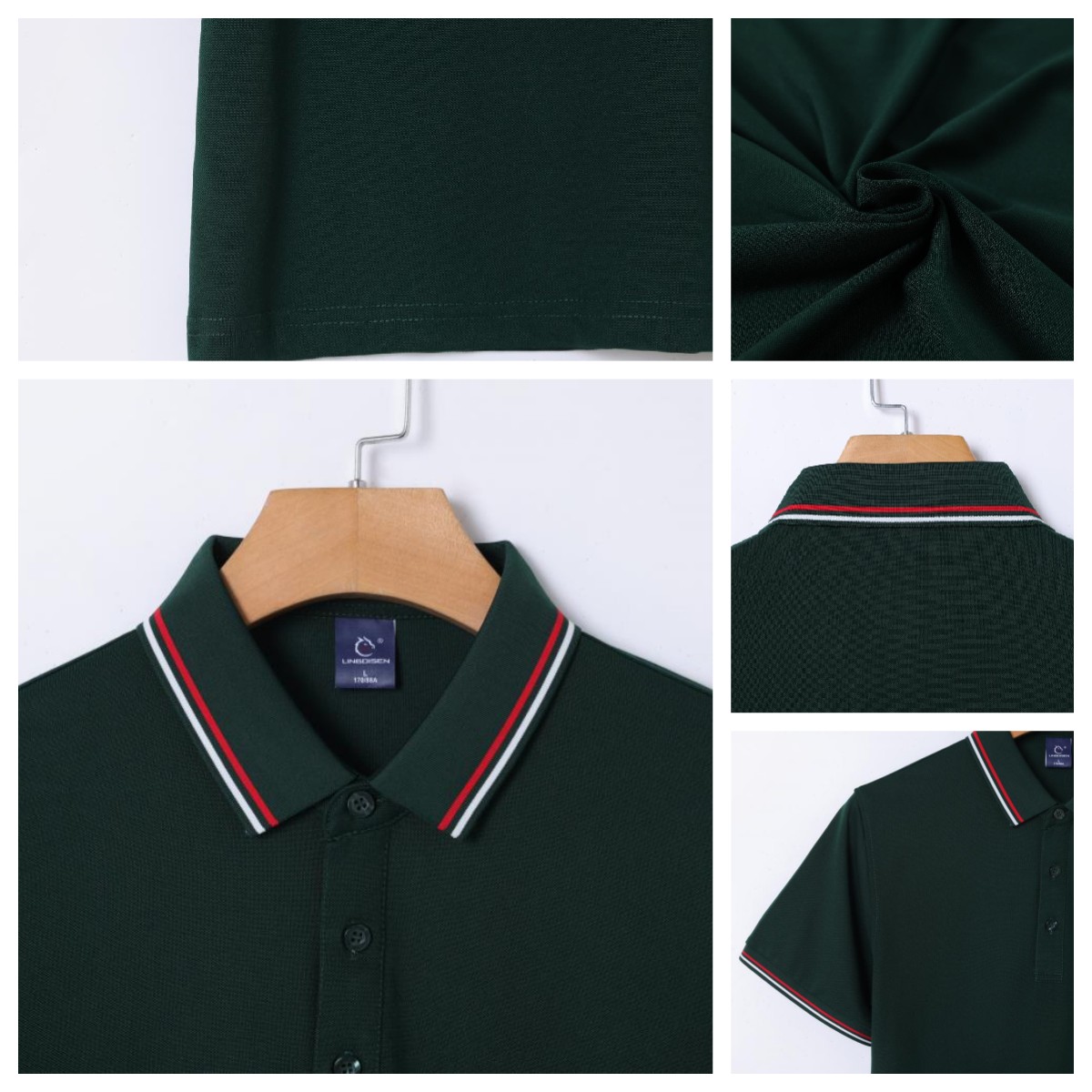 210g Men's Sports for Polo Shirt 50% Cotton 45% Polyester 5% Spandex Breathable Cooling Soft Wrinkle Customizable Daily
