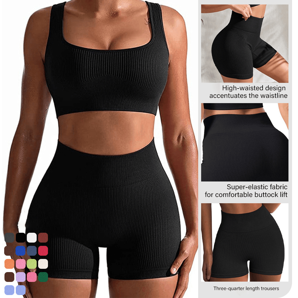 Womens Sports Tight Yoga Shorts High Elastic Waist Gym Shorts Peach Butt Lift Biker Workout Leggings Solid Pattern For Running