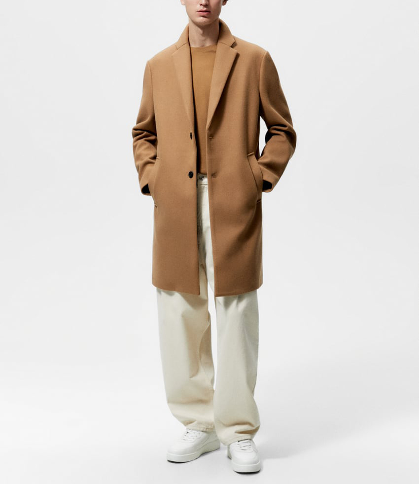 Factory Custom Wholesale Men's Jackets Wool Overcoat for Men Men's Fashionable Long Coat