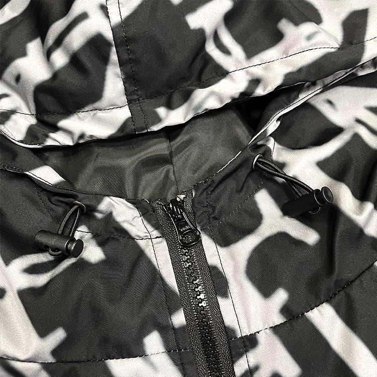 Men's Customizable Security Zip up Windbreaker Hoodie Jacket Lightweight Waterproof Durable Security Outdoor Use