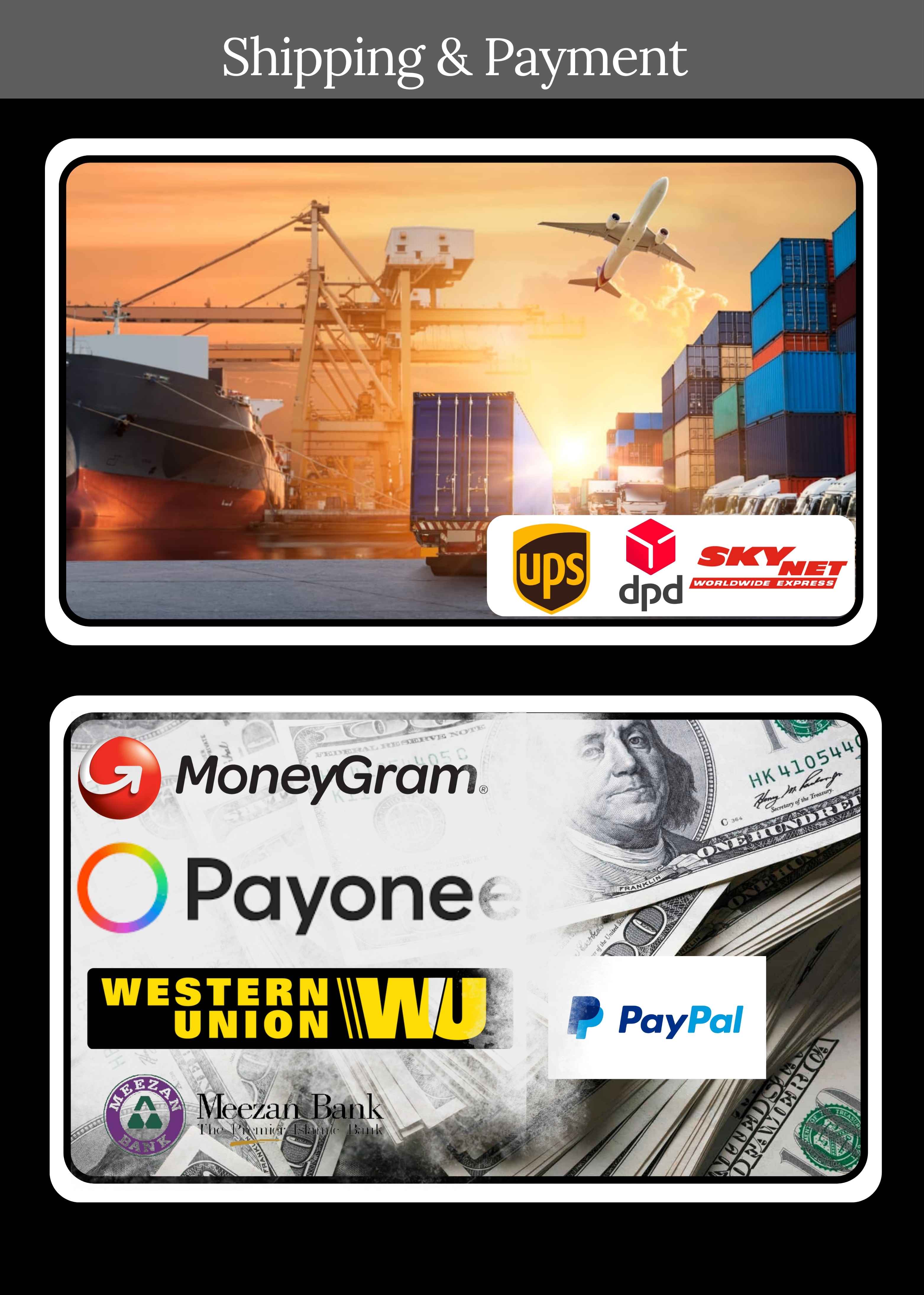 Shipping and Payment Options