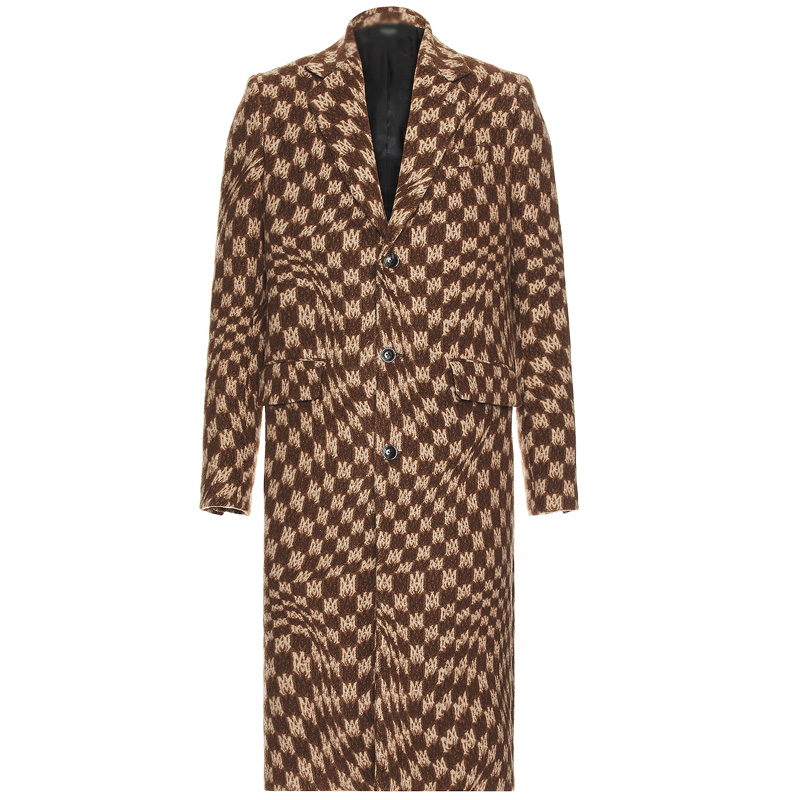 Oem Custom Winter Fashion Casual High Quality Oversized Long Sleeves Woolen Coat for Man