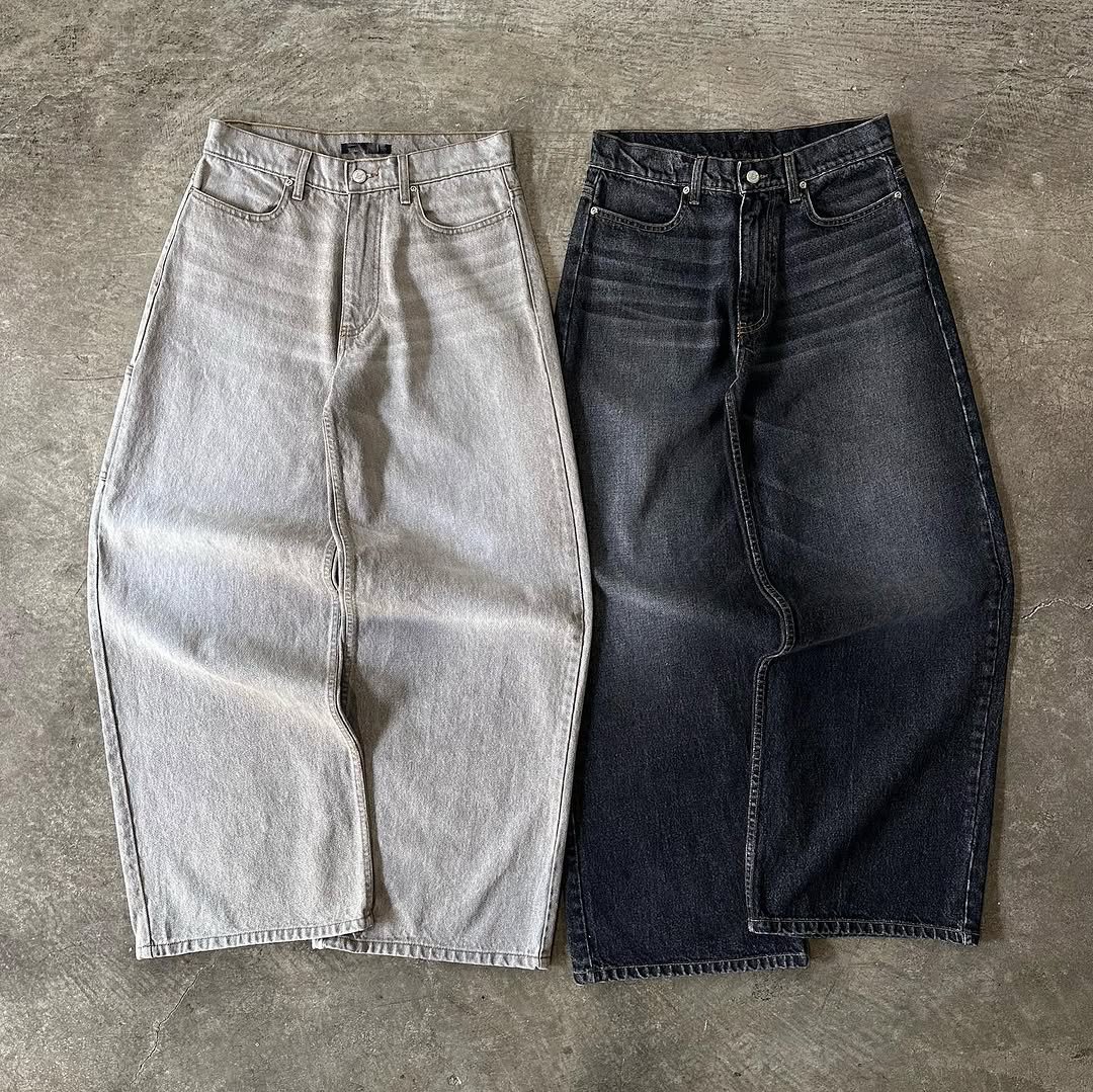 Custom Vintage Streetwear Men's Baggy Jeans Y2K Style Washed Denim Pants Loose Wide Leg Casual Trousers For Trendy Daily Outfits