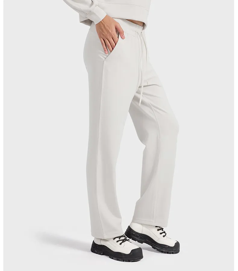 Air Layer Skin-Friendly Casual Sports Sweatpants Quick-Dry Loose Straight Jogger Women