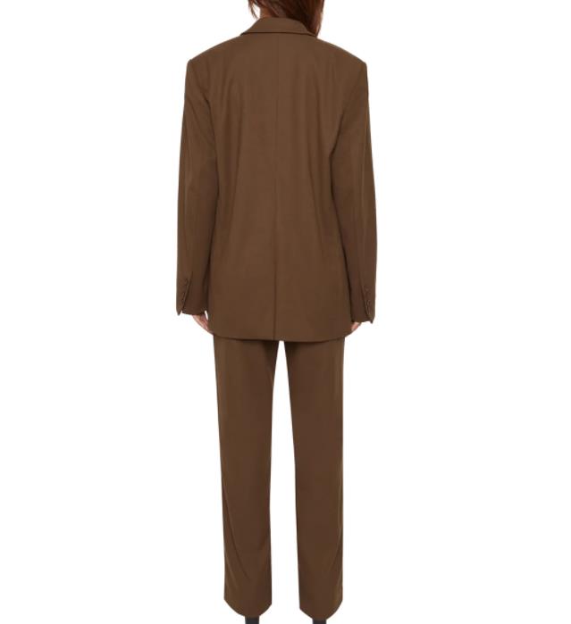 Runwaylover E4025 NEW DESIGN BROWN BLAZER and PANTS OUTFIT