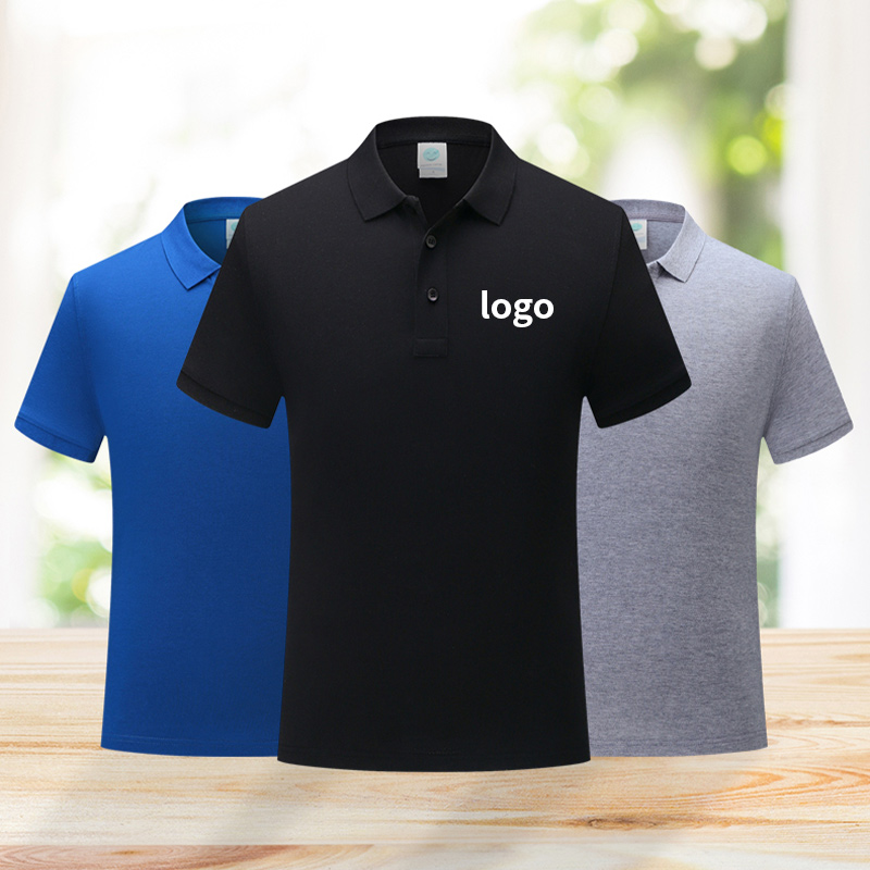 Blank Solid Color Custom Logo Embroidery Golf Polo Shirt Staff Uniform Polo T Shirt Unisex Customized Golf Shirt