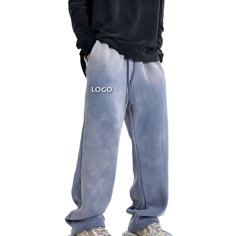 Loose Sport Customized Oversized 300g Fleece Thickened Straight Leg Mens Joggers
