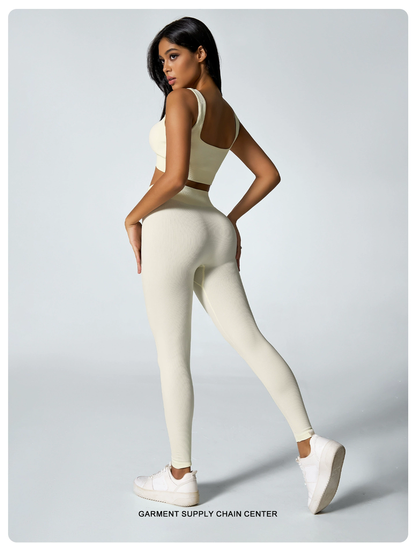 Seamless Flared rib Leggings