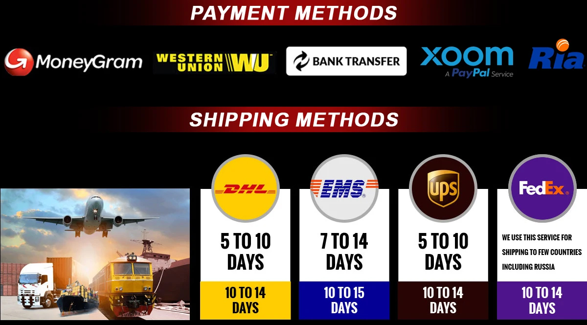 Payment options and logistics methods