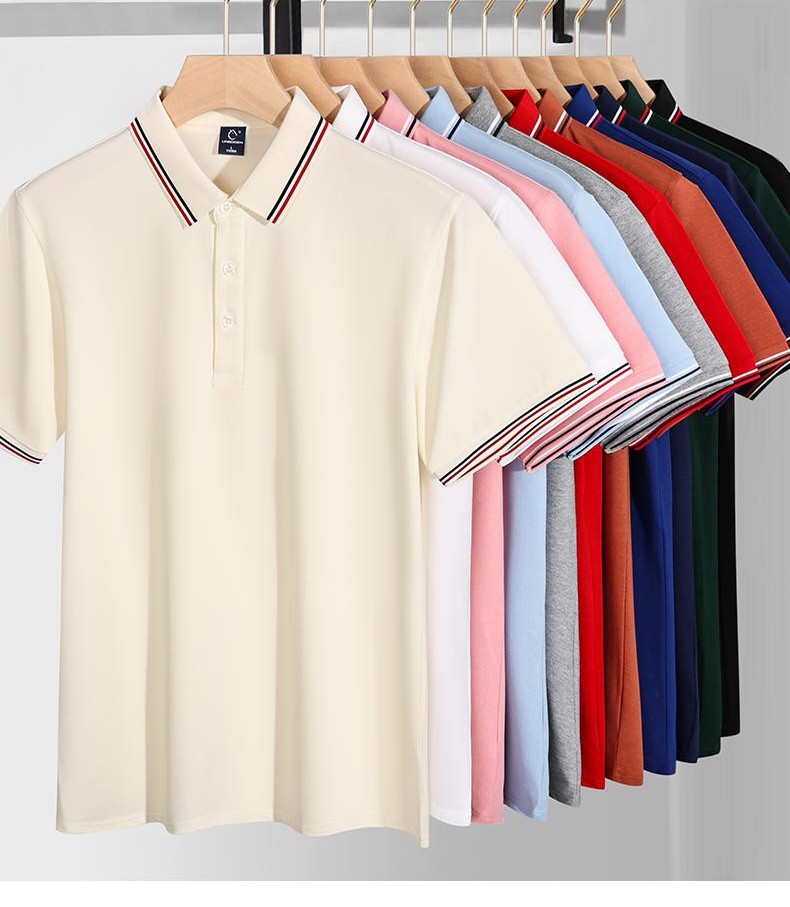 210g Men's Sports for Polo Shirt 50% Cotton 45% Polyester 5% Spandex Breathable Cooling Soft Wrinkle Customizable Daily