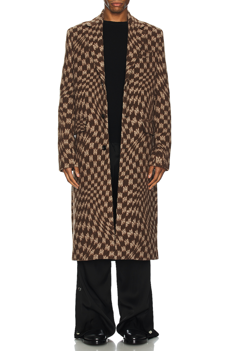 Oem Custom Winter Fashion Casual High Quality Oversized Long Sleeves Woolen Coat for Man