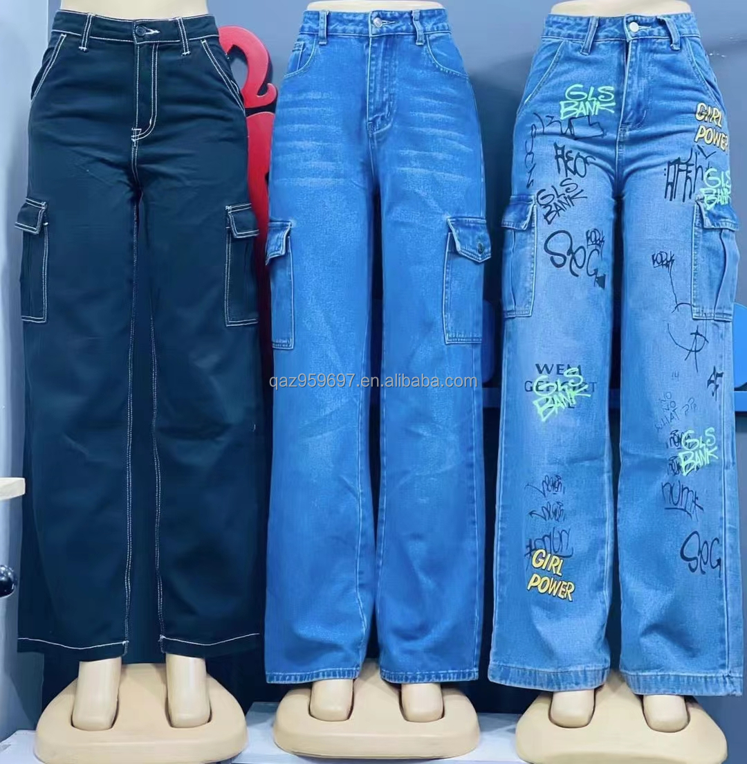 Overstock Apparels Ladies Skinny Denim Cotton Stretch Jean Chinese Stock Lot Women's Trousers Fashion Ladies Jean
